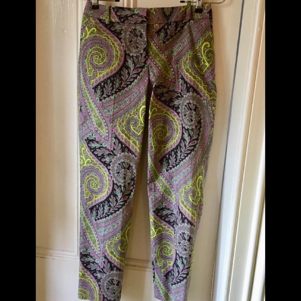 J. CREW CAFE CAPRI NEW PANTS W/$148. TAG-SIZE0
